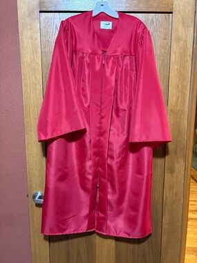 Red Graduation Gown